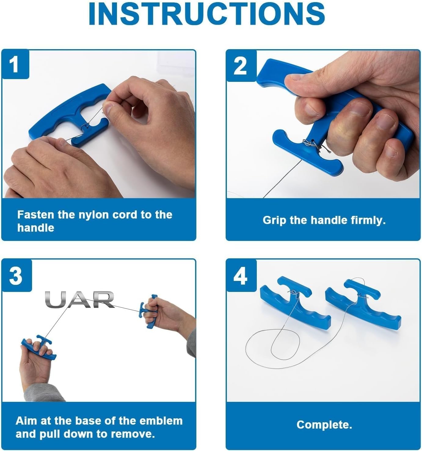 Universal Car Badge Removal Tool Set – Ergonomic Design for Safe Emblem Removal