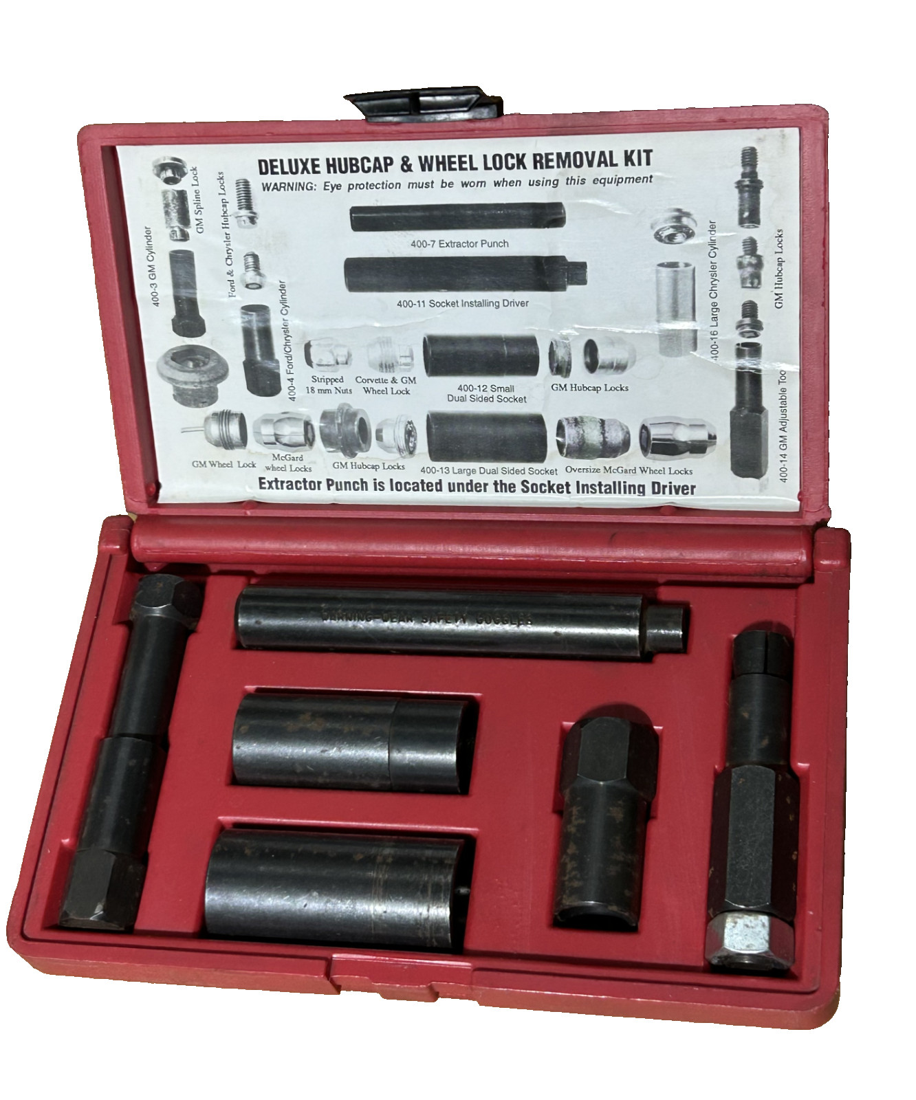 LTI LT-4000 Deluxe Hubcap and Wheel Lock Removal Kit – Used Complete Set