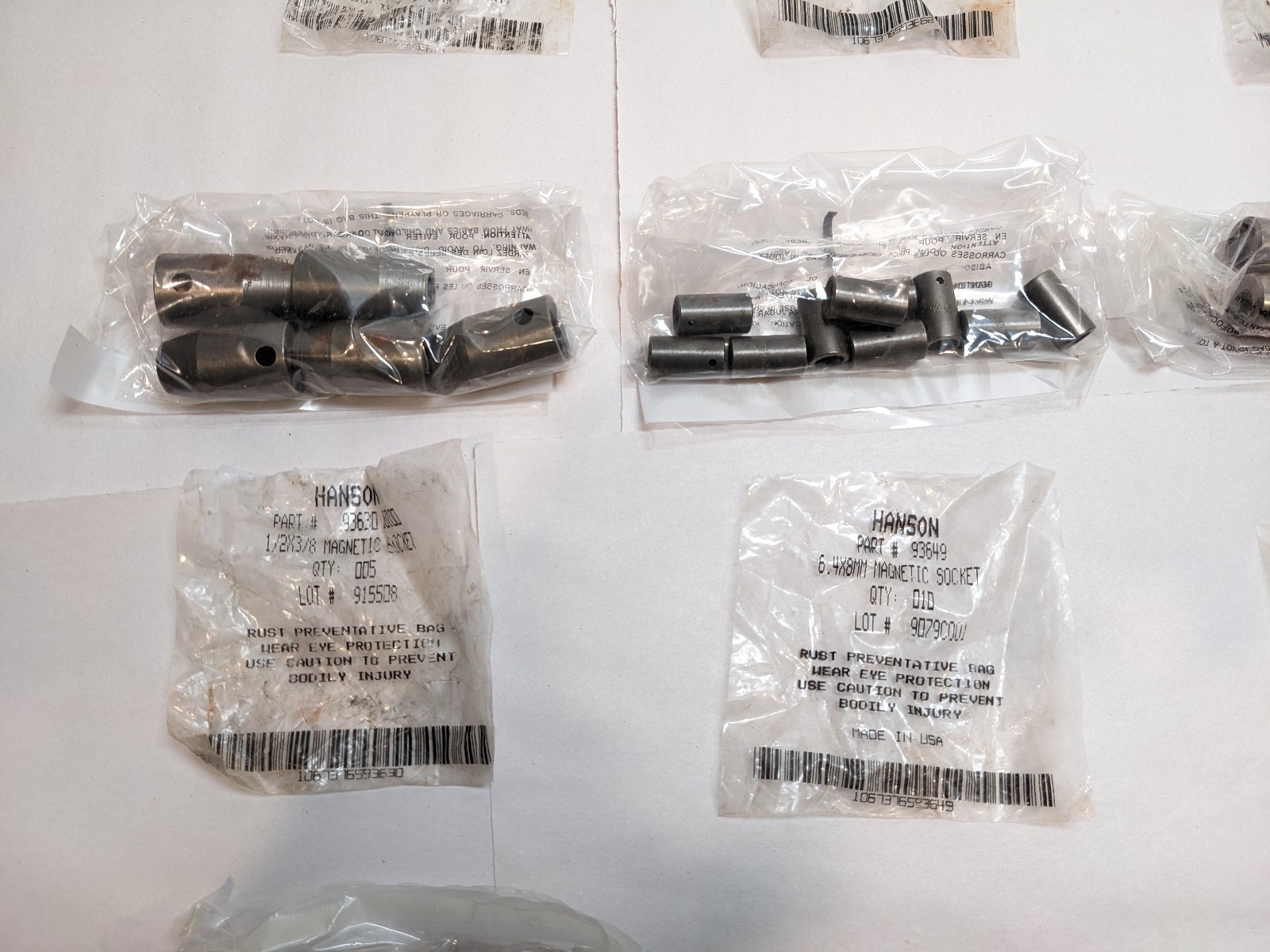 LARGE Lot (120+) Hanson Magnetic Sockets Mechanics Tools USA MADE