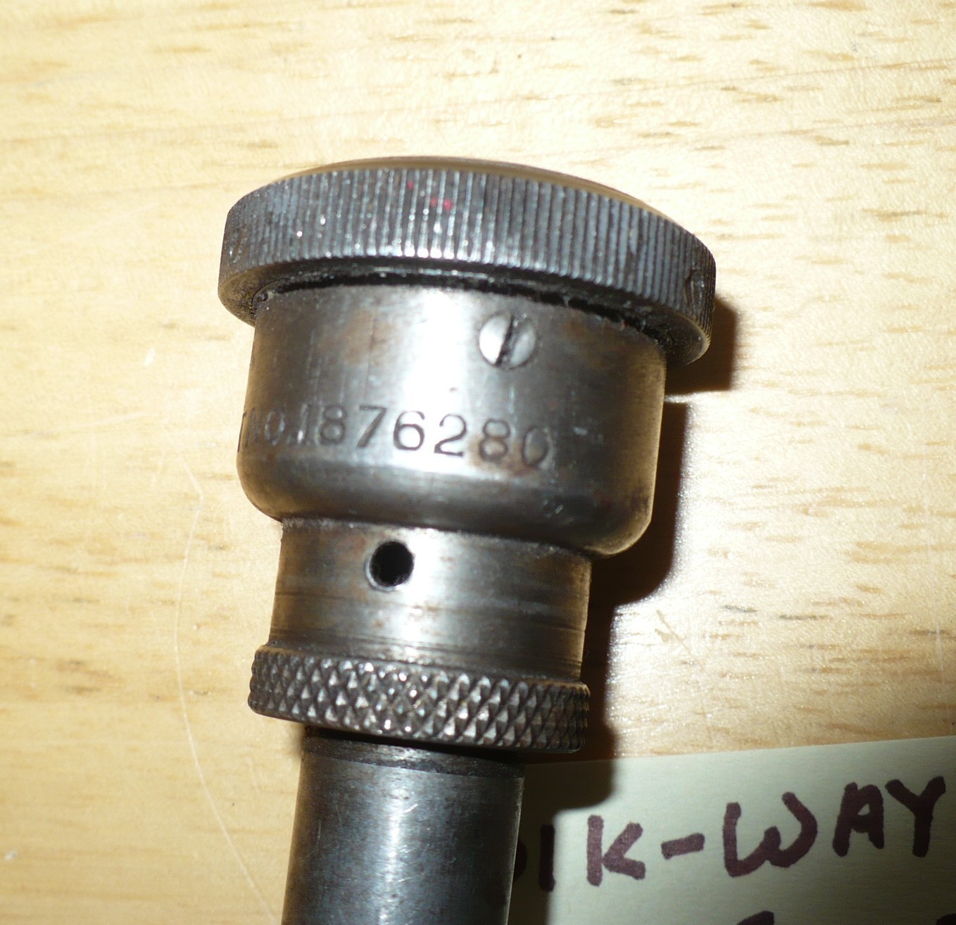 Vintage Kwik-Way Valve Seat Run Out Gauge Dial Indicator for .437 pilots 1/1000