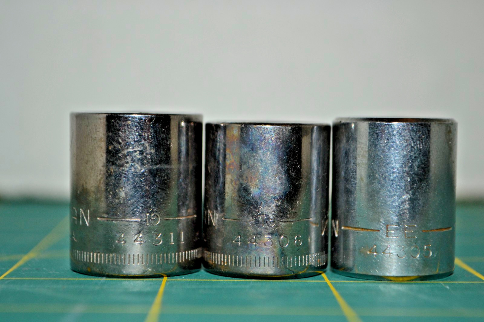 Craftsman Metric 3/8 Drive 12 Point 14-19MM Sockets Made in USA 6 Pcs
