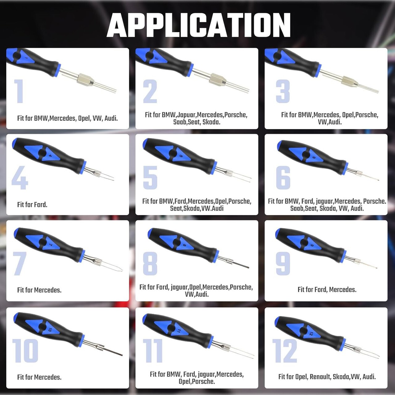 Professional 23pc Set Terminal Remover Tools Pin Release Dashboard Extractor