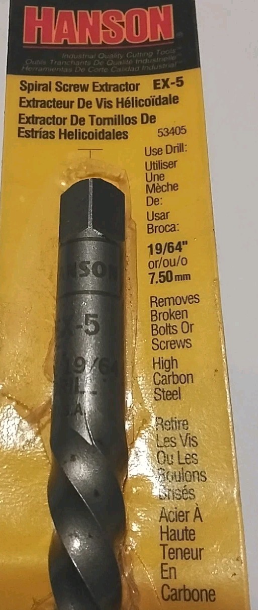 IRWIN-HANSON 53405 EX-5 #5 SPIRAL SCREW EXTRACTOR USA 🇺🇸