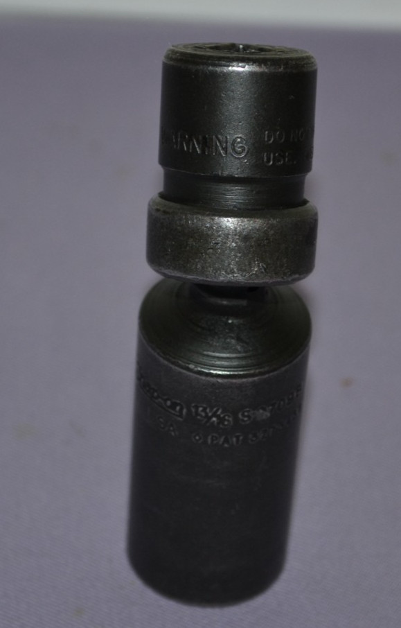 Snap-On S97098 3/8″ Drive 6-Pt 13/16″ Universal Spark Plug Impact Socket USA