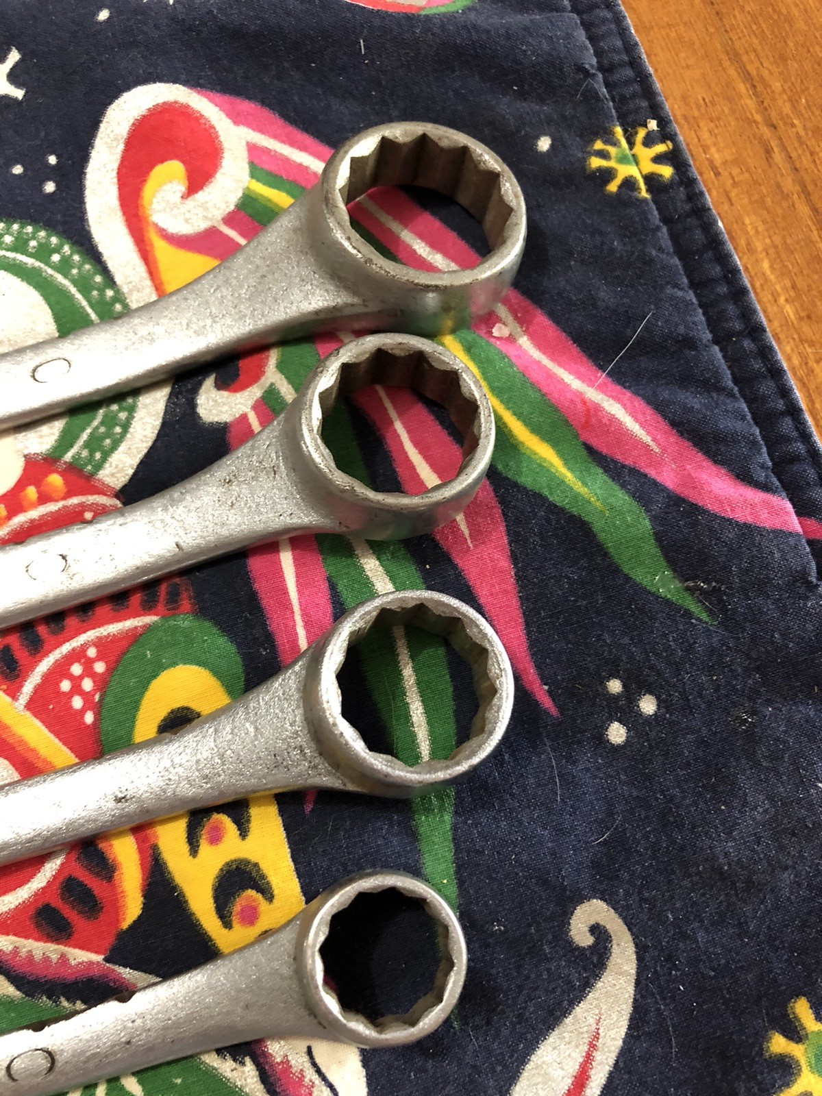 Vintage CRAFTSMAN DOUBLE BOX END OFFSET WRENCHES Four SAE Various Sizes