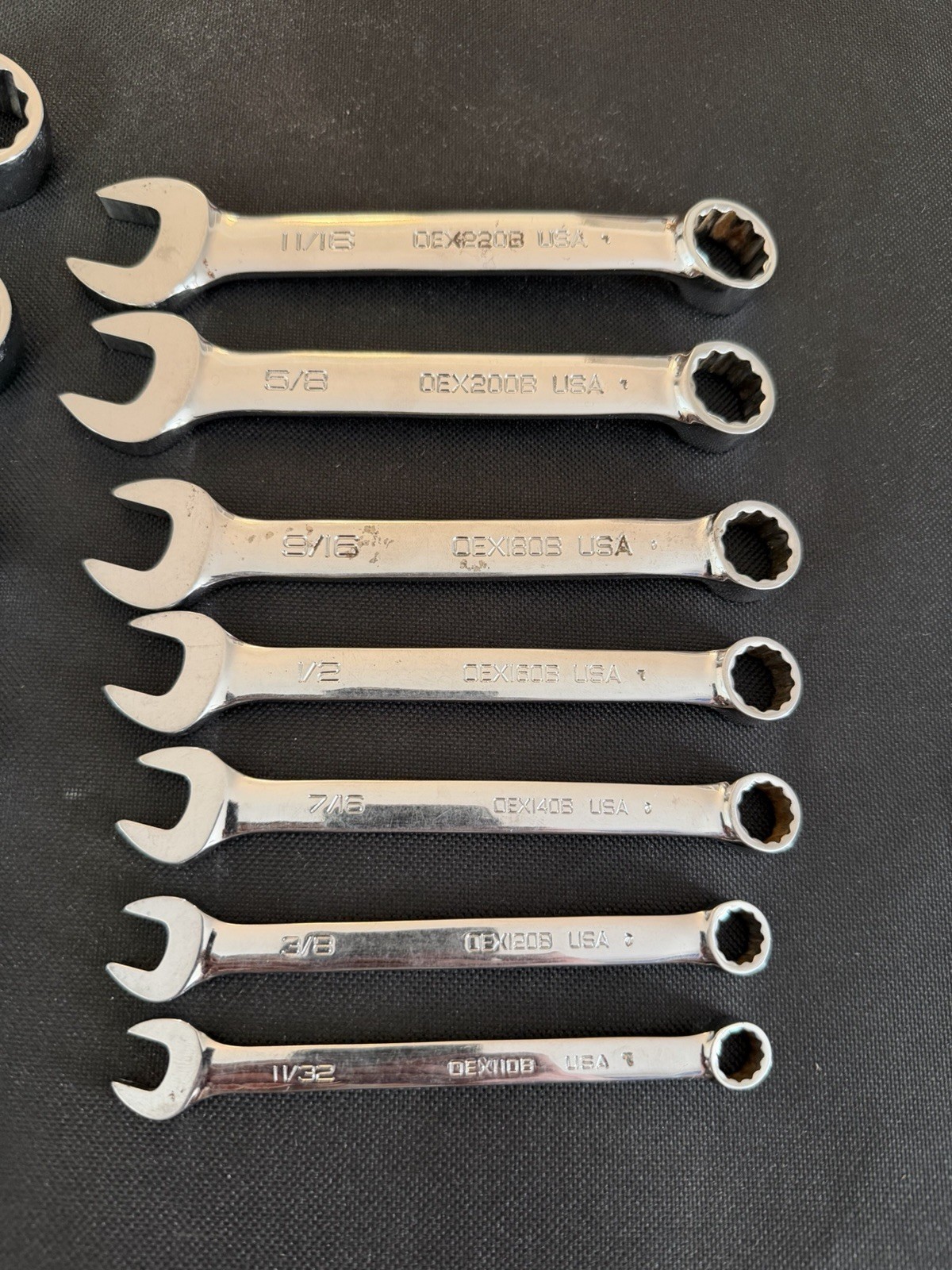 Snap On 12 Piece Stubby SAE Wrench Set 11/32 – 1 – OEX110B-OEX320B-OEX300B-OEXB