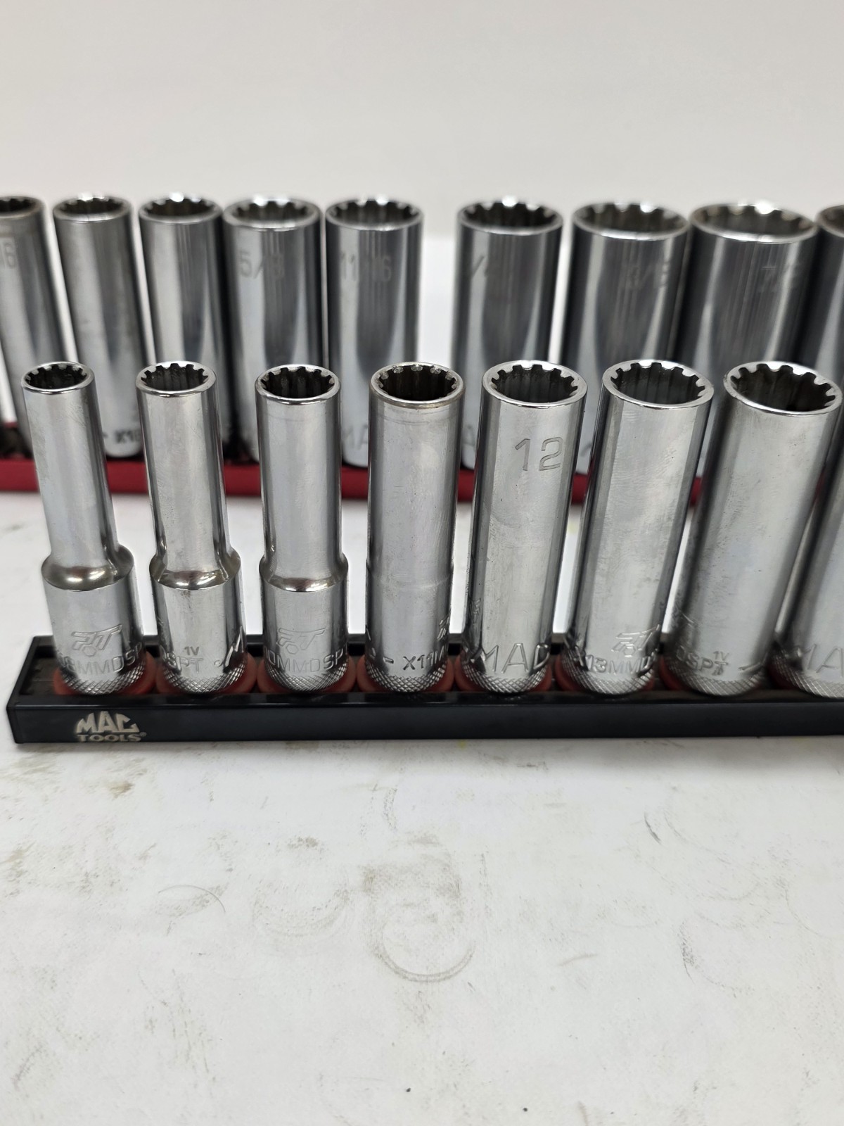 Mac Tools 3/8 Drive Spline Socket Set Metric And SAE Shallow And Deep Nice