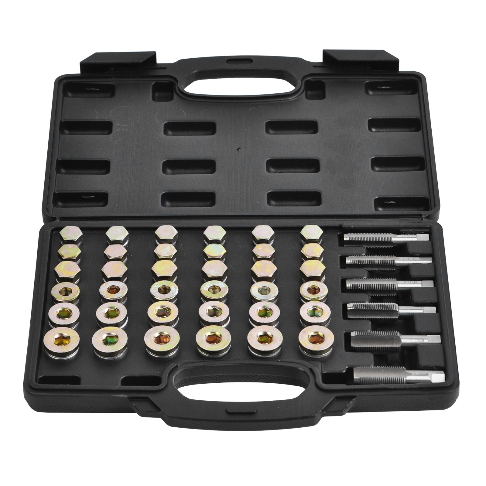 Automotive Oil Pan Drain Sump Plug Key Thread Repair Tool Kit Drain Plug