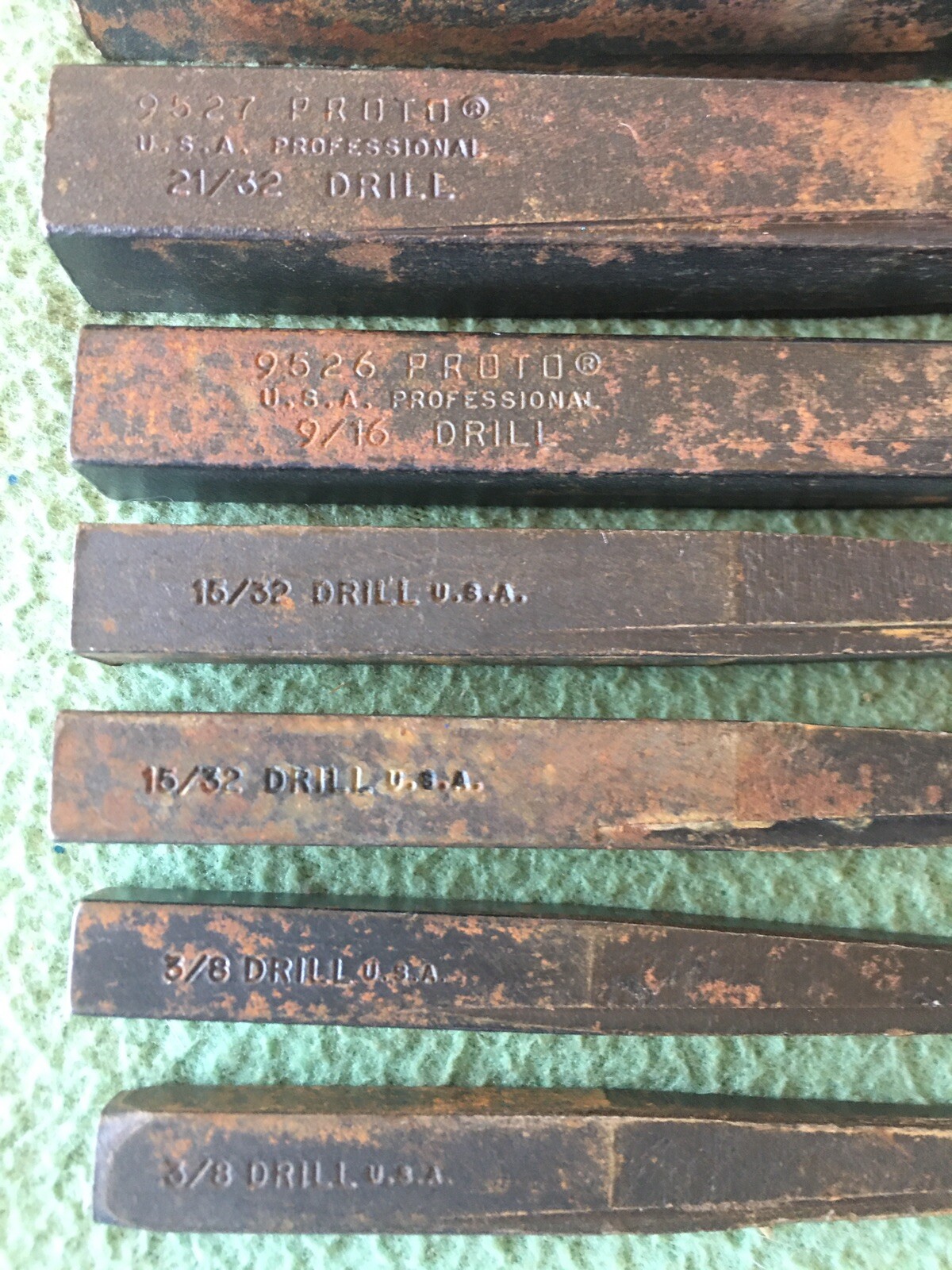 PROTO 9529, 9528, 9527, 9526, 9525, Professional Flute Drill Extractors￼