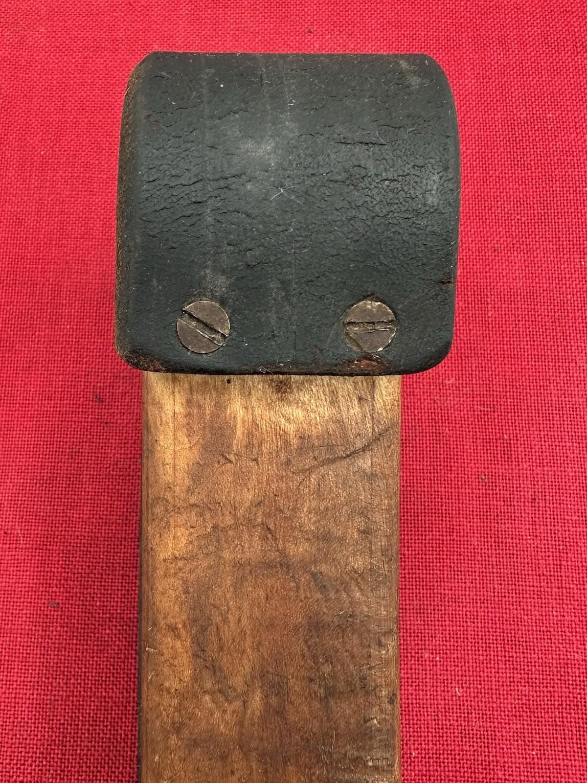 17″ Auto Body CURVE Wood Slapper Shaping Hammer Sheet Metal Beater Leather Face