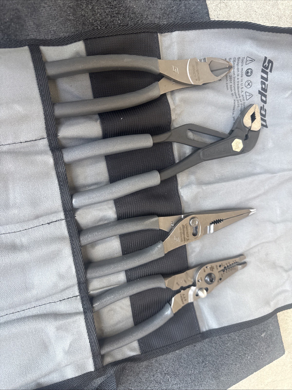 For Snap On 4pc Plier Set ( 388ACF + PWCS9AF + LN47ACF + AWPBX10) PL4TGKB1DT