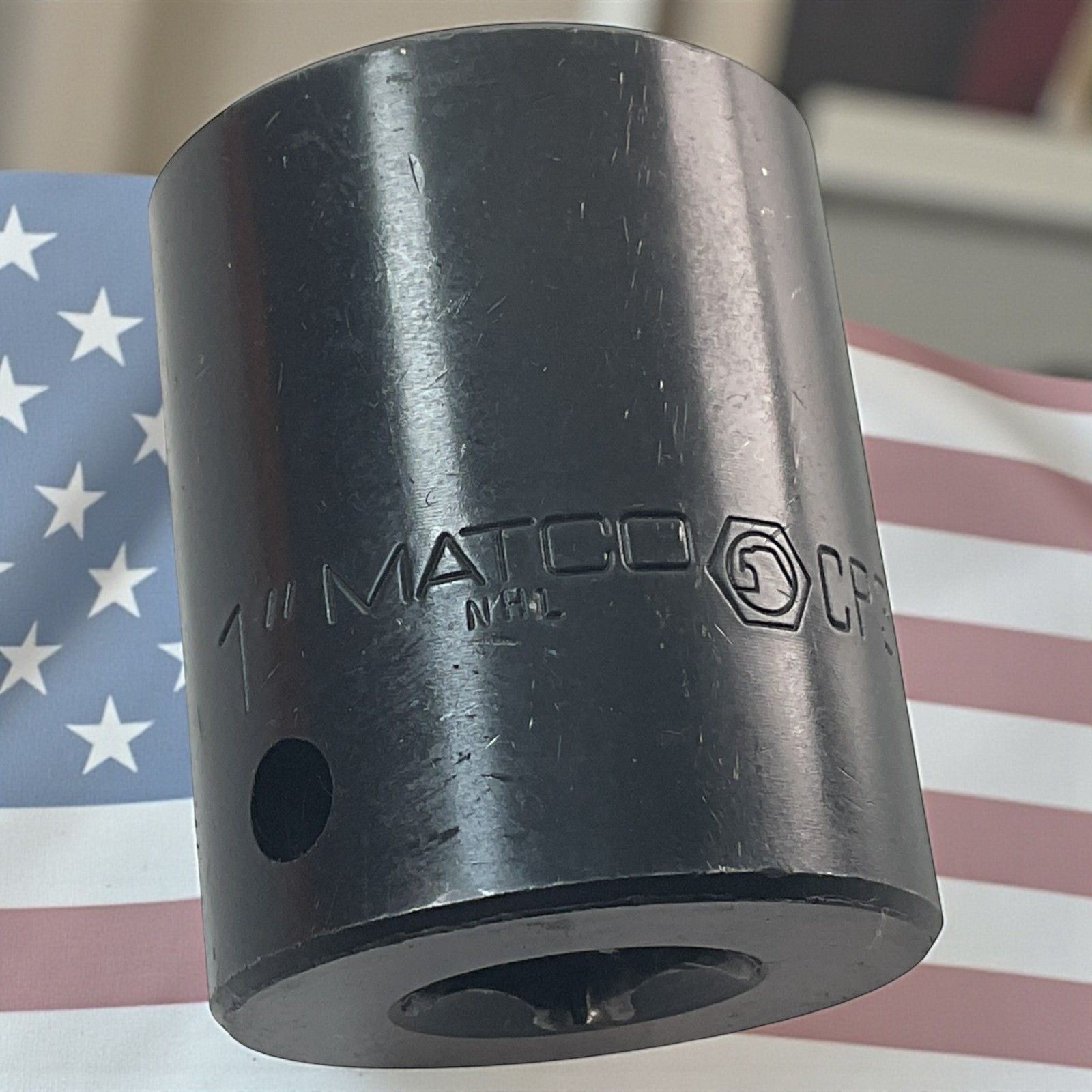 Matco Tools Deep Impact Socket CP326 NHL 1″ SAE 6-Pt 1/2″ Drive As Pictured USA