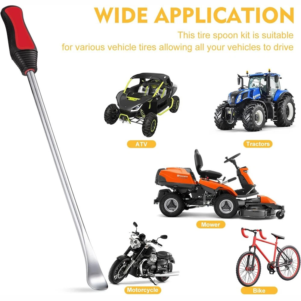 Professional Motorcycle Tire Changing Tool Steel Tire Spoon Lever Iron Tool Kit
