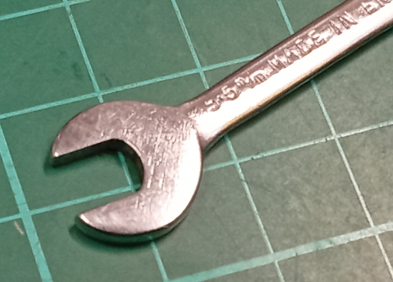 Vintage Bedford Vanadium, 5mm x 5.5mm Open Ended Spanner, Made In England