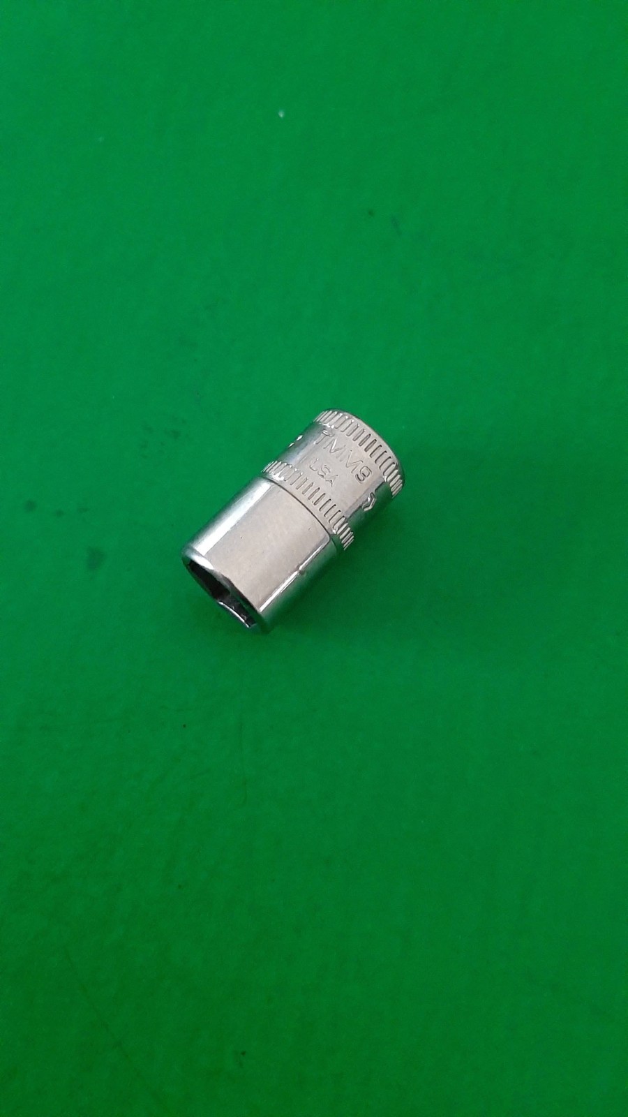 2007 Snap-on Tools USA 1/4″ Drive 9mm 6pt Point Shallow Chrome Socket TMM9