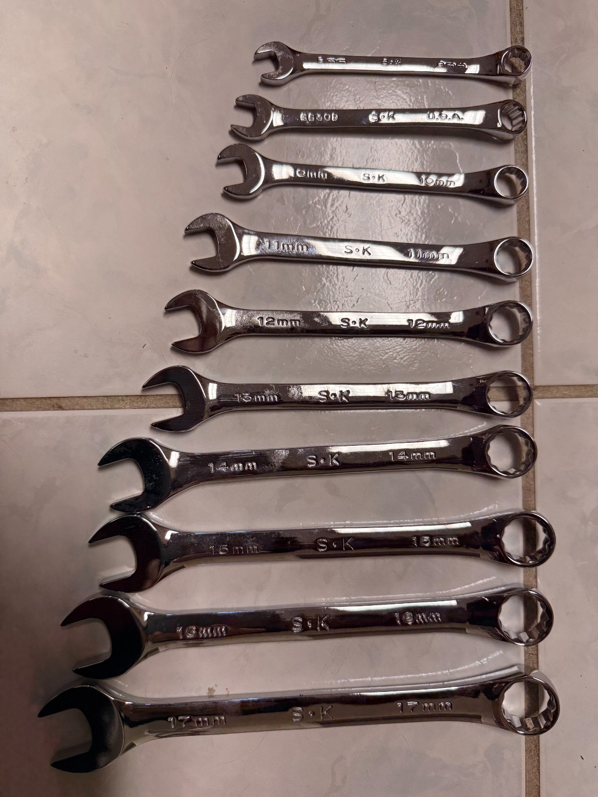 SK SuperKrome SureGrip 22-Piece Metric Wrench Set