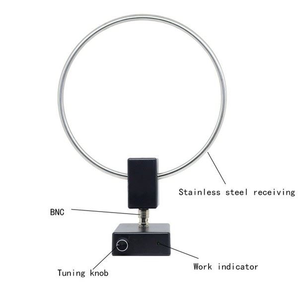 Stainless Steel Loop Antenna for Shortwave and Mediumwave Radio Reception