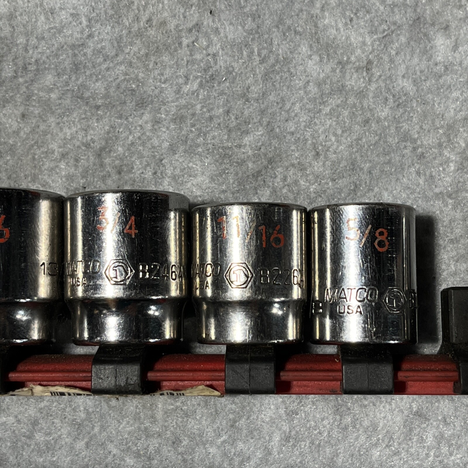 MATCO Tools 3/8″ Shallow SOCKETS Set of 7 – B246a SBP126V on clip
