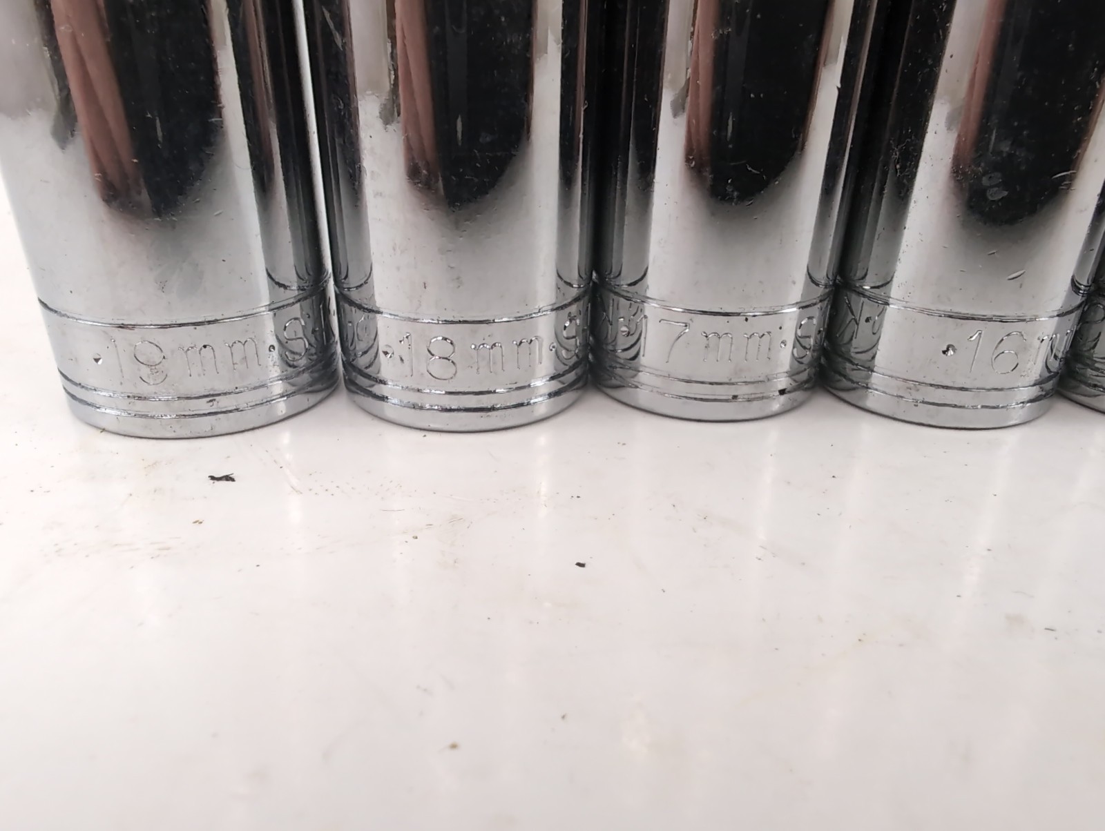 S-K Deep METRIC 3/8″dr 6pt 11pc Set 9mm-19mm – Made in USA – SUPERB!!!