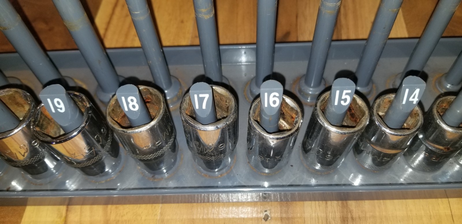 MAC TOOLS V6 SOCKET SET 15 Pc METRIC 1/2” Drive 6pt 10MM-24MM & 27MM Chrome