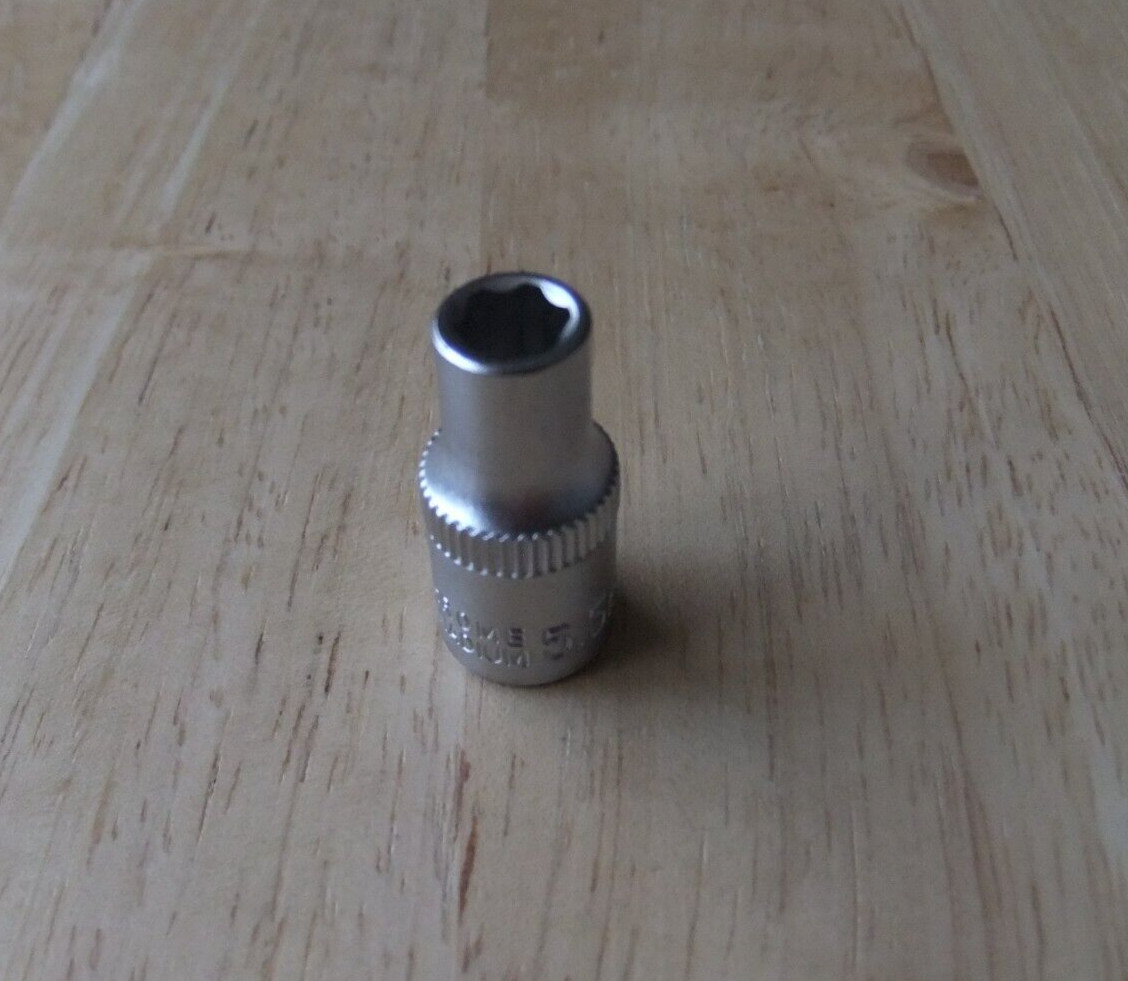 Welzh Werkzeug 5.5mm x 1/4 Drive Chrome Vanadium Socket – 24mm Long