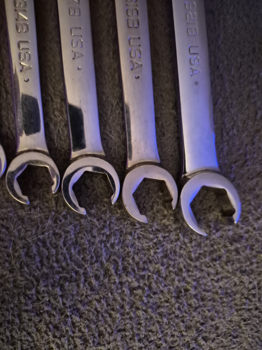 Snap-on 6pc Flare Nut Line Wrench Set Metric 9-21mm RXFMSB