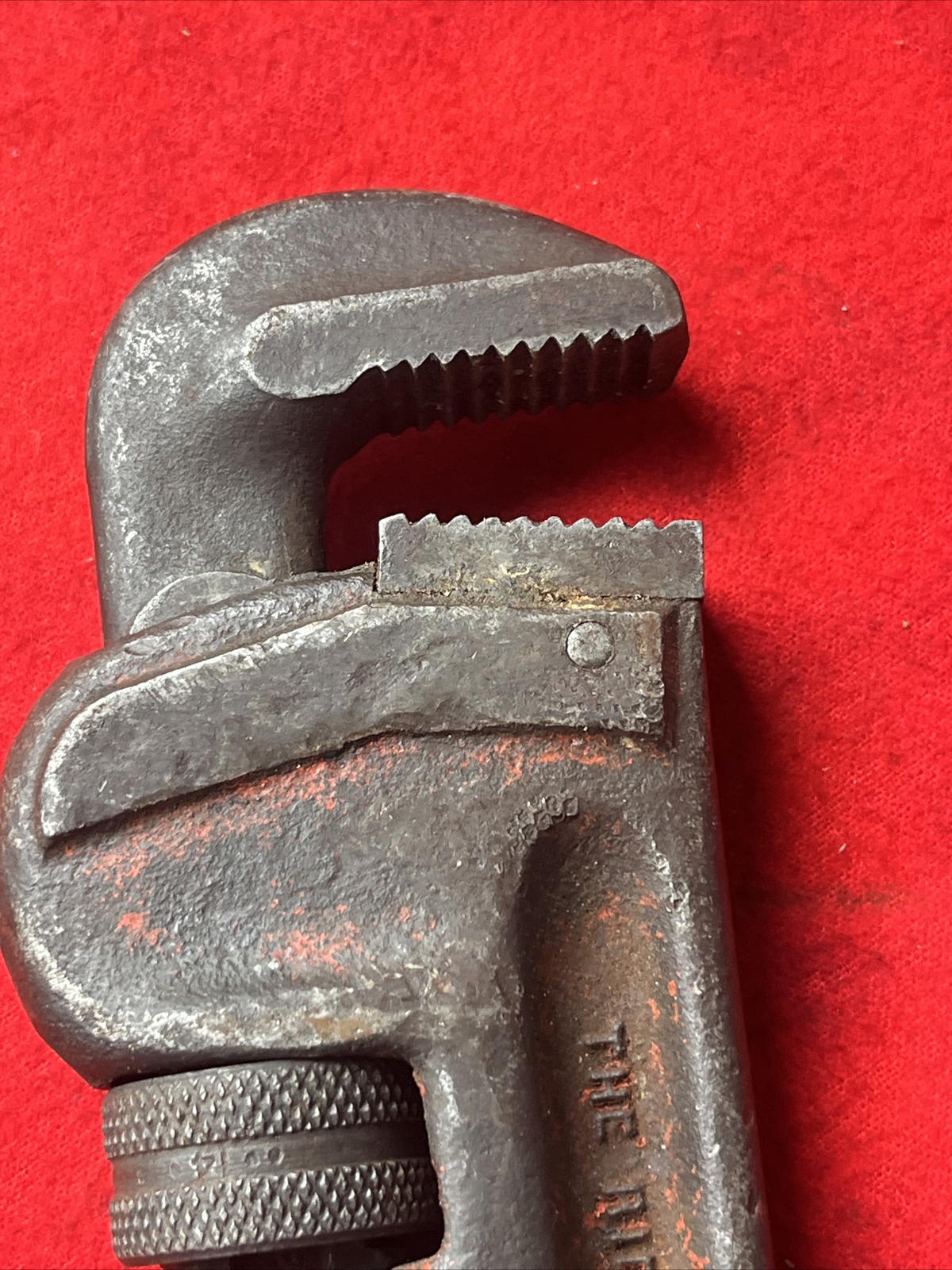 VINTAGE RIDGID HEAVY DUTY 14″ STRAIGHT PIPE WRENCH – USA (k49)