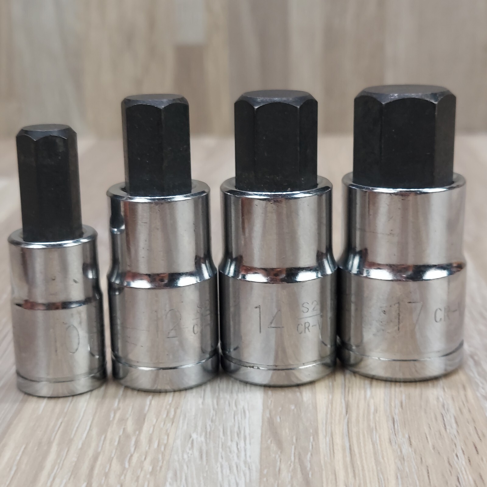 Pittsburg Hex Bit Sockets ~ 3/8″ & 1/2″ Set ~ 9 Pc