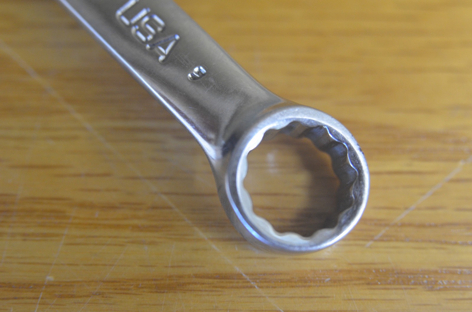 Snap On Combination 12 Point Chrome Wrench 9/16 OEX180B (1-C)