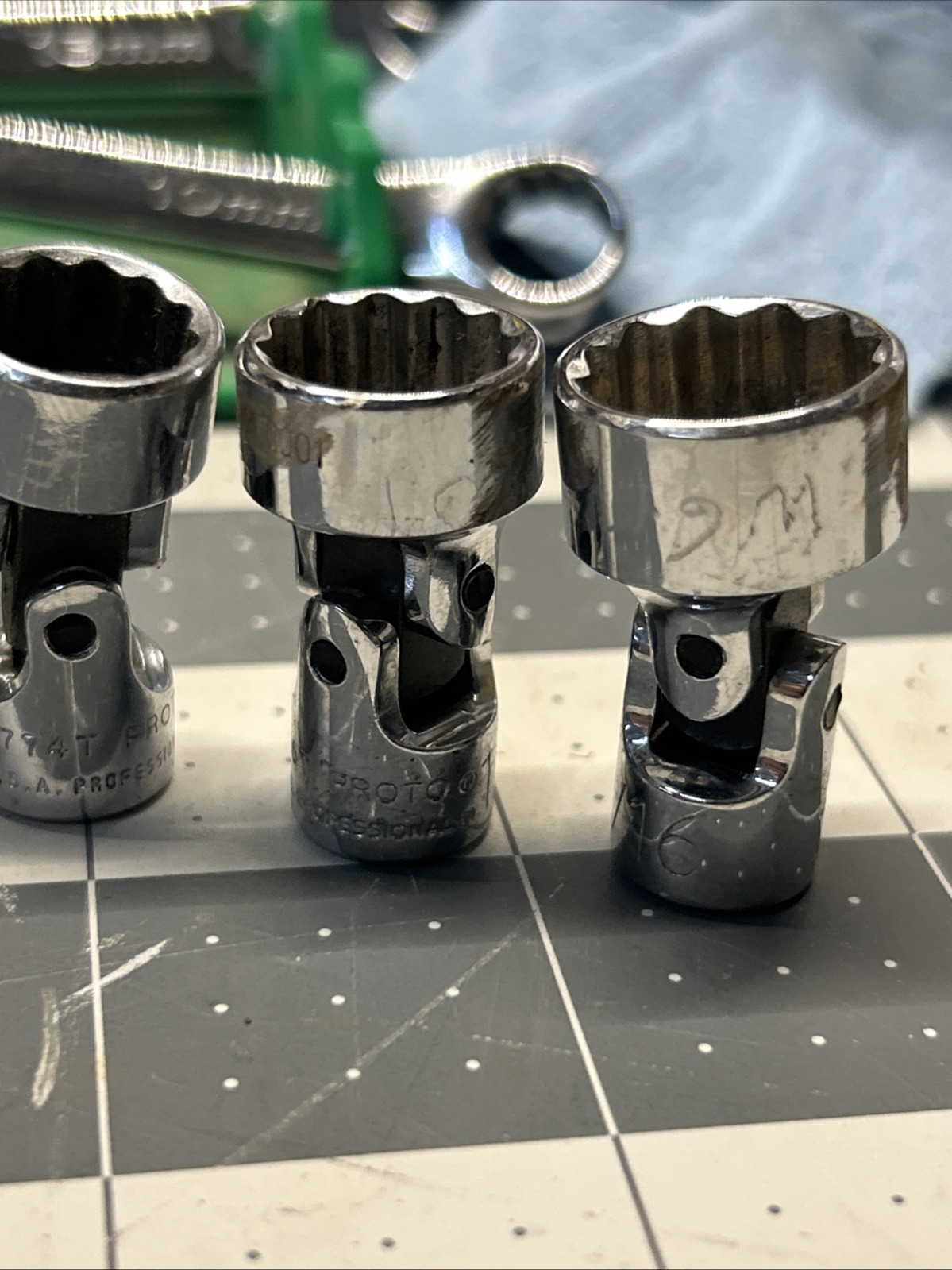 Proto 9piece 1/4” Drive SAE Swivel Sockets