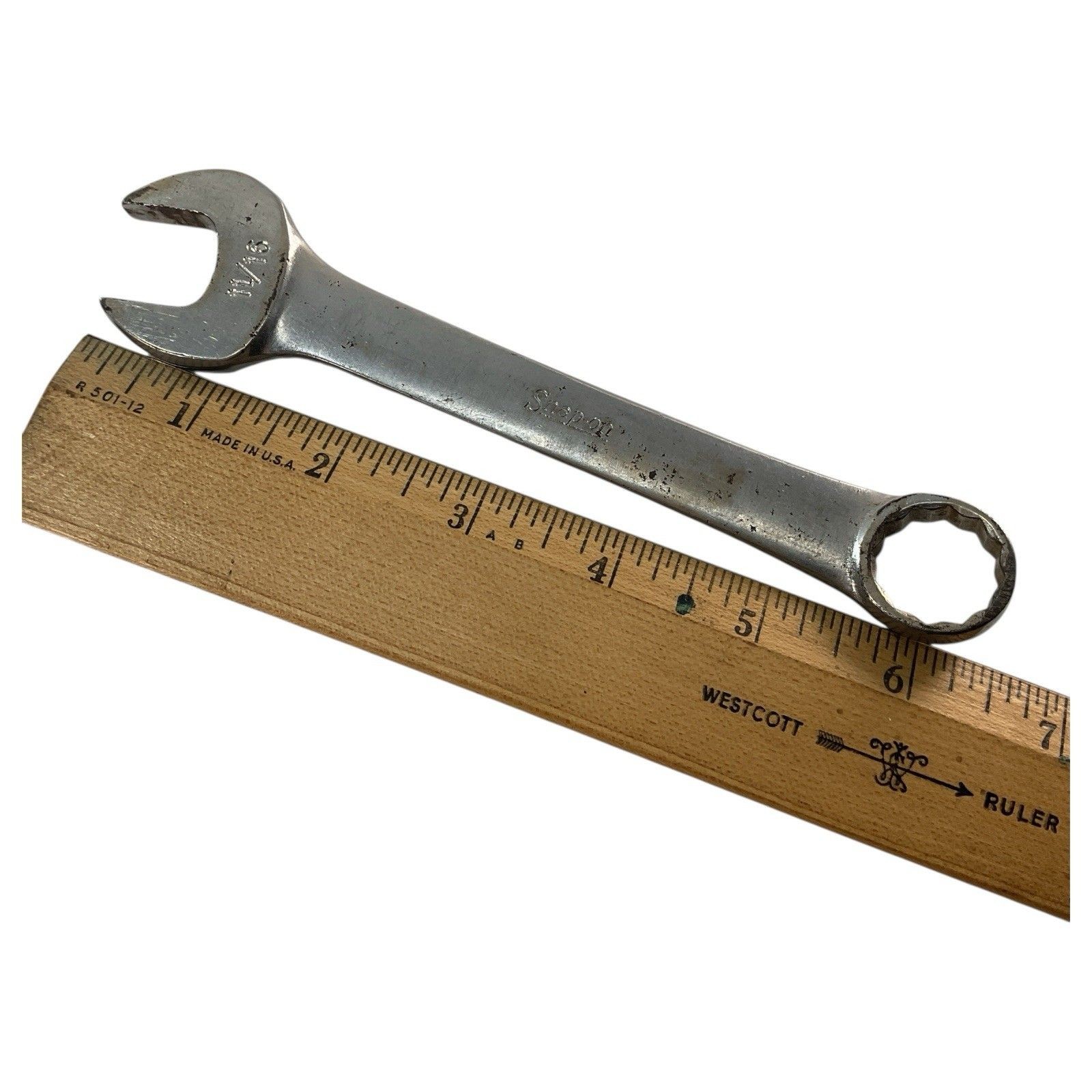 Snap-On Combination Wrench OEX-220 11/16″ SAE 12pt Chrome Mechanic Tool USA Made