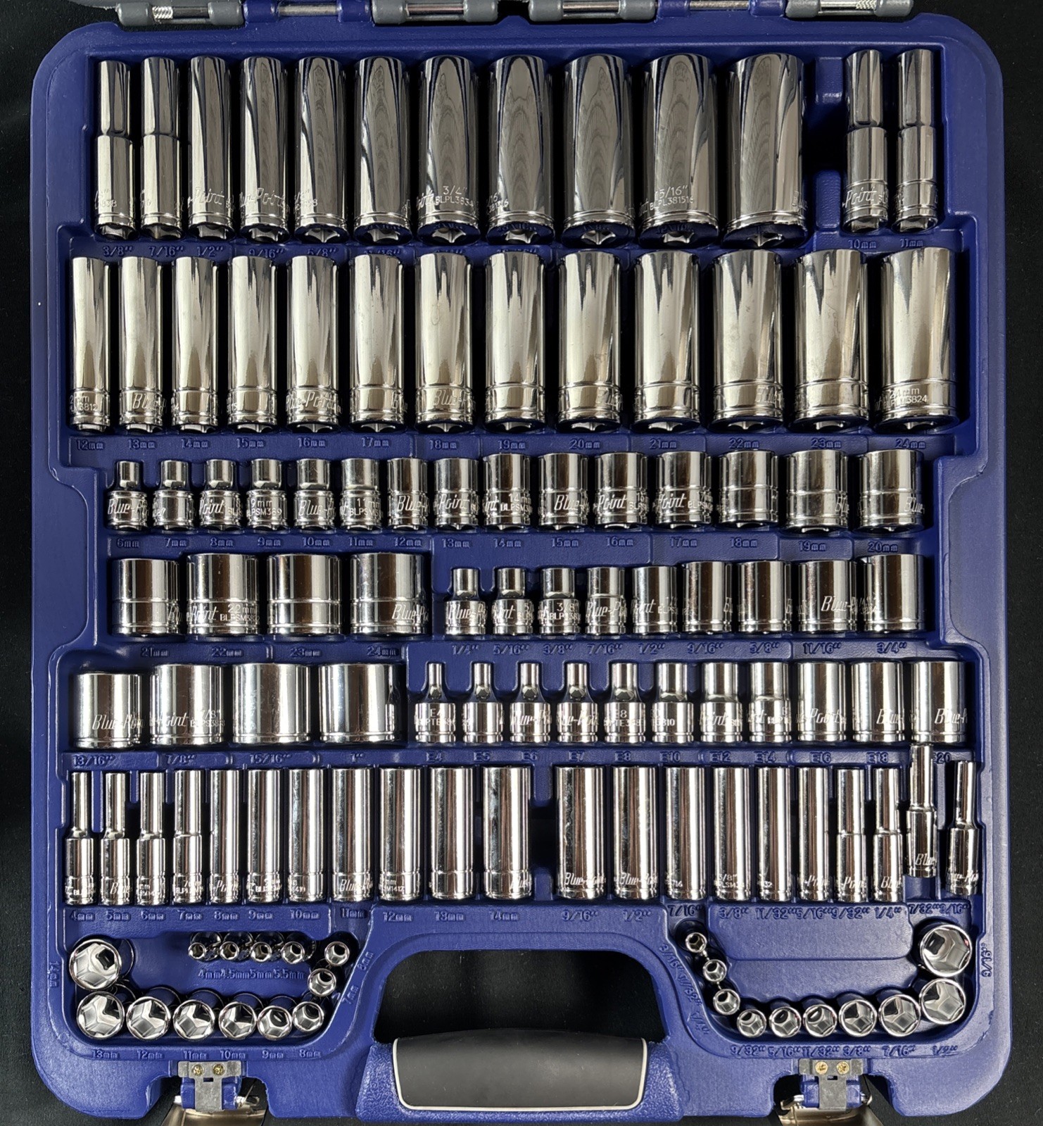 Blue Point BLPGSSC155 155 pc Combination Drive SAE / Metric General Service Set