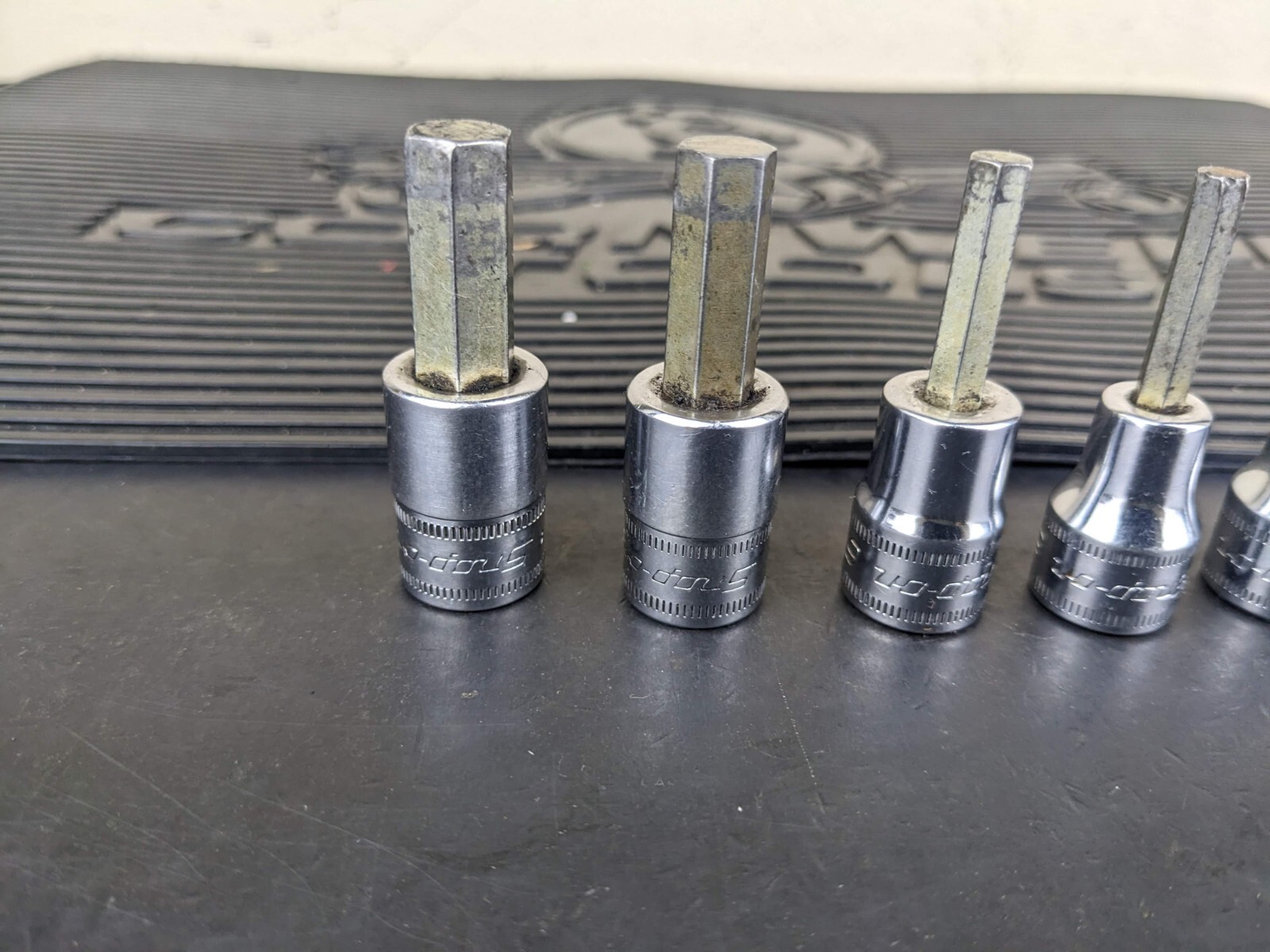 #ba752 Snap On 3/8″ Drive Metric Hex Bit Socket Set – 4-6, 9, 10mm 207EFAMY