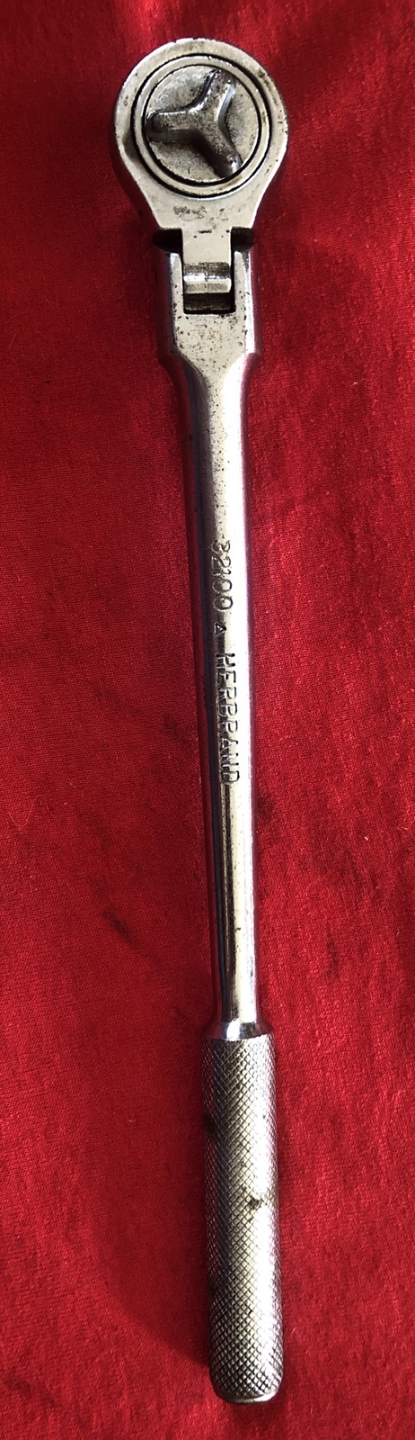 Vintage Herbrand 3/8 Inch Drive Flexhead Ratchet