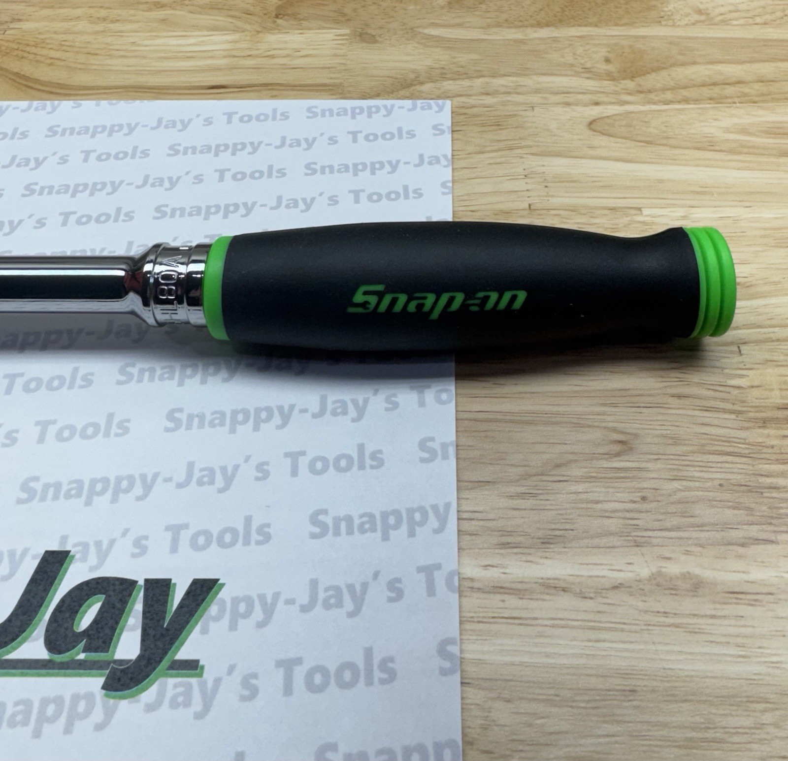 Snap-on Tools USA NEW GREEN 1/2″ Drive Soft Grip Long Handle Ratchet SHL80AG