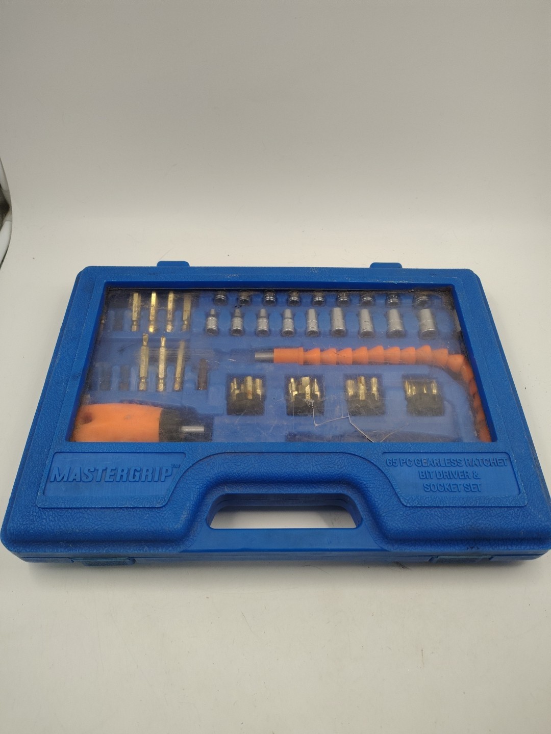 Master Grip 65 Pc Angle Gearless Ratchet Driver Set w/ Case Flexible…