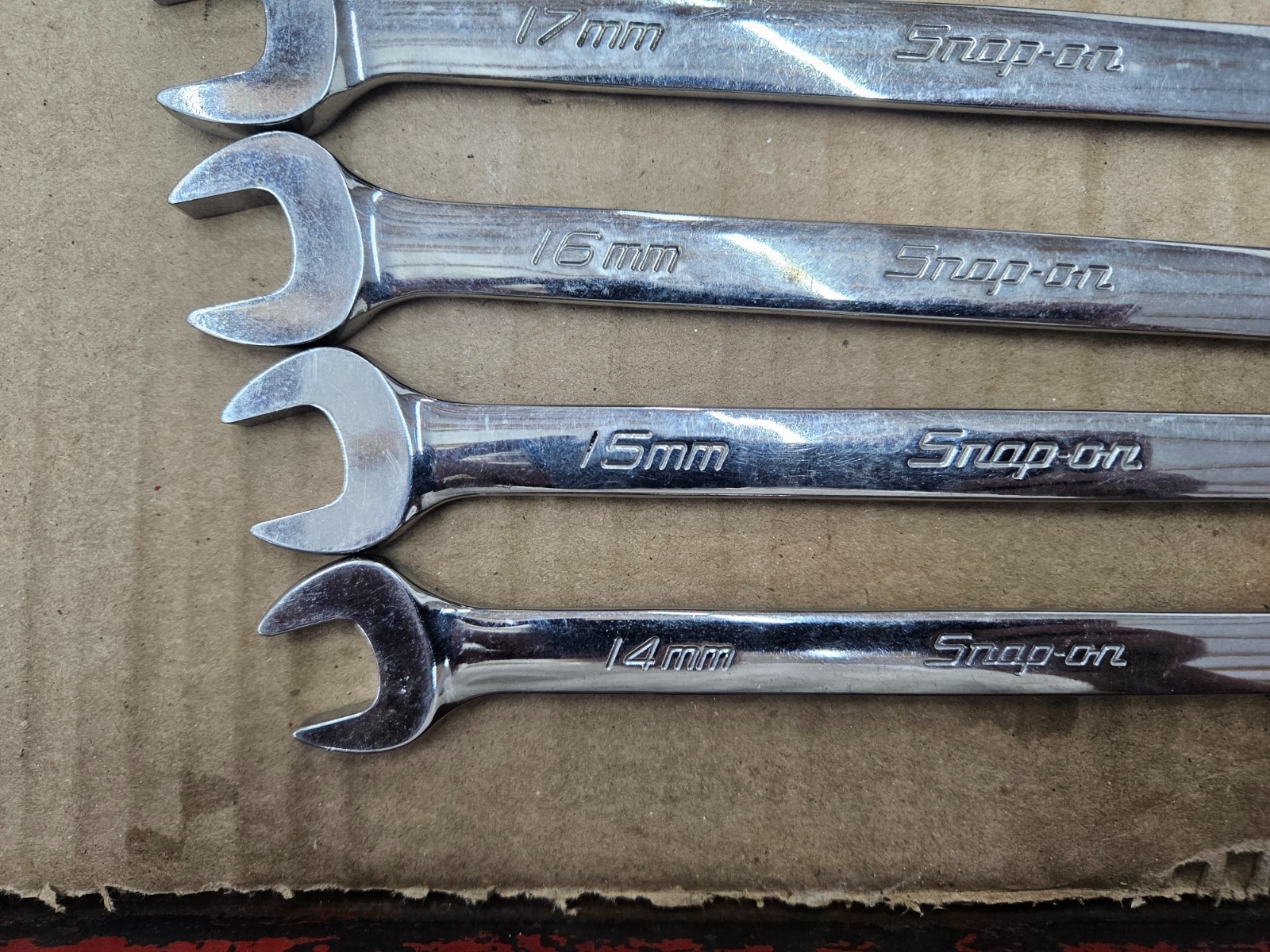 Snap-on Metric Combination Wrench Lot 14mm-19mm USA OEXM Series
