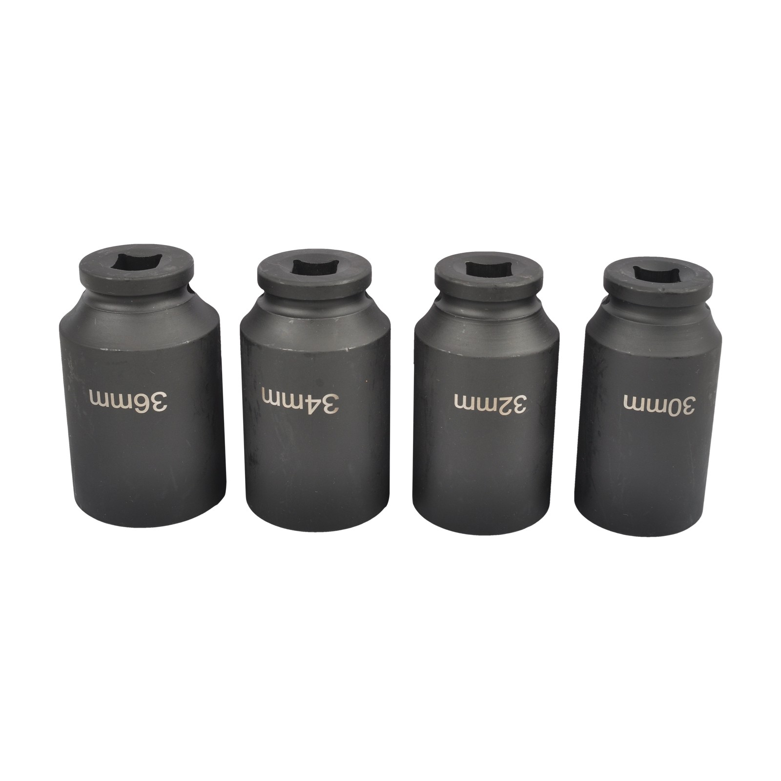 1/2″ Drive 12 Point CR-MO Deep Axle Nut Impact Socket Set-30mm,32mm,34mm,36mm