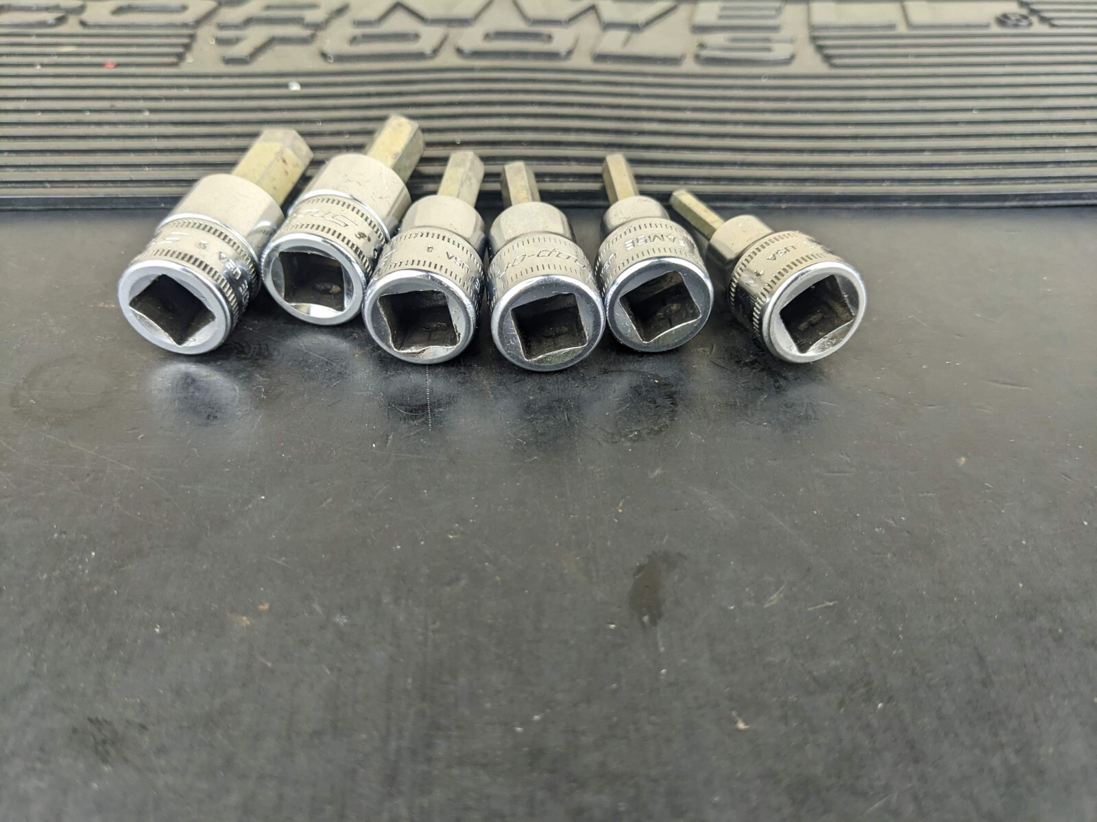 #ba751 Snap On 3/8″ Drive Metric Hex Bit Socket Set – 4-7, 9, 10mm 207EFAMY