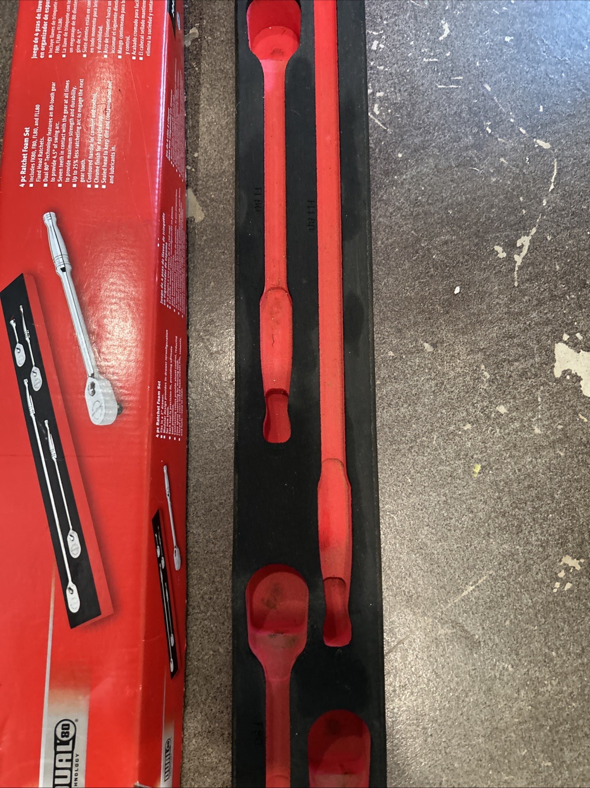 Snap-on Ratchet Foam Set organizer FM204RT04B