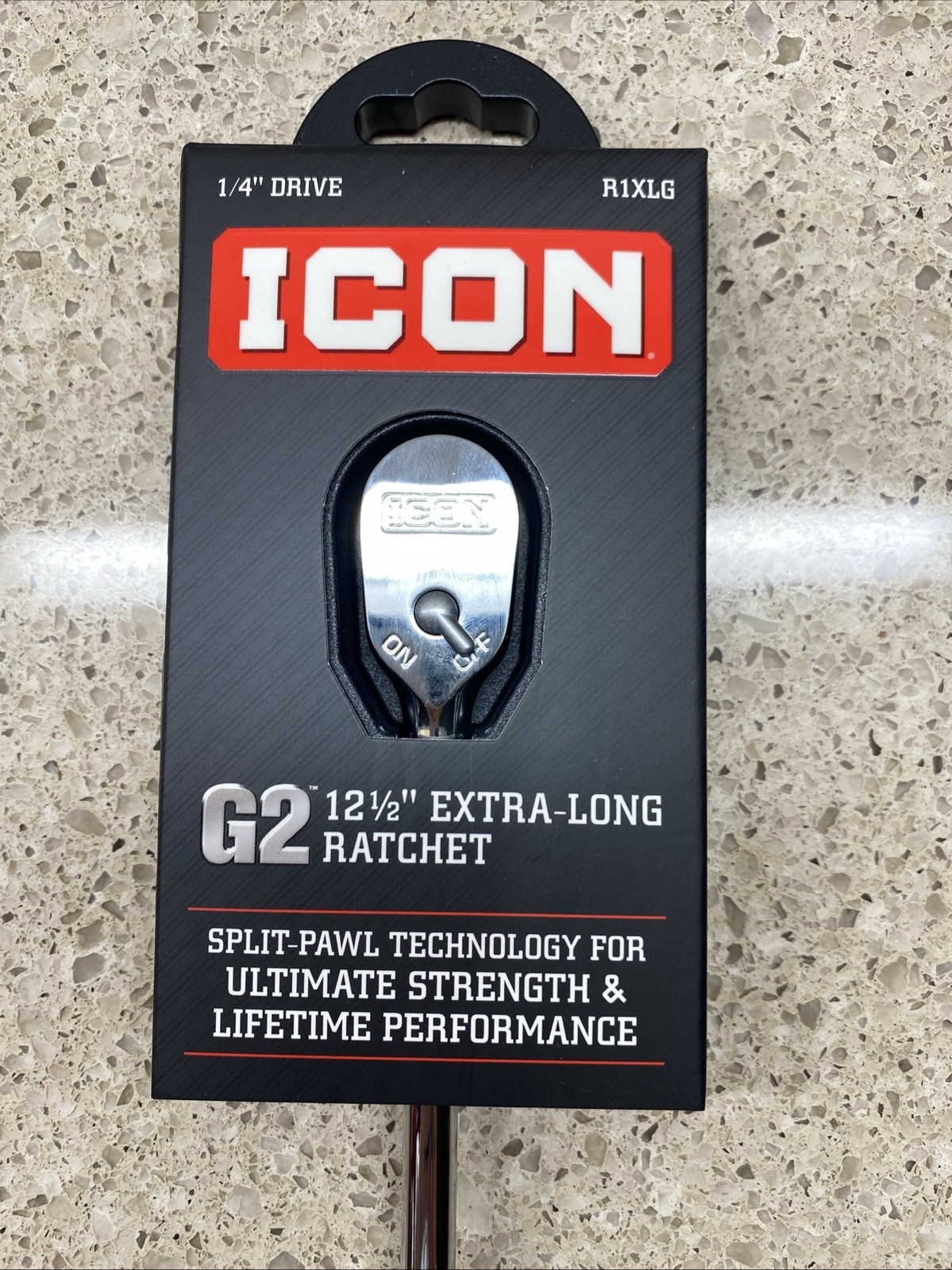 NEW ICON G2 1/4″ Drive 12 1/2″ Extra-Long Ratchet R1XLG 70439
