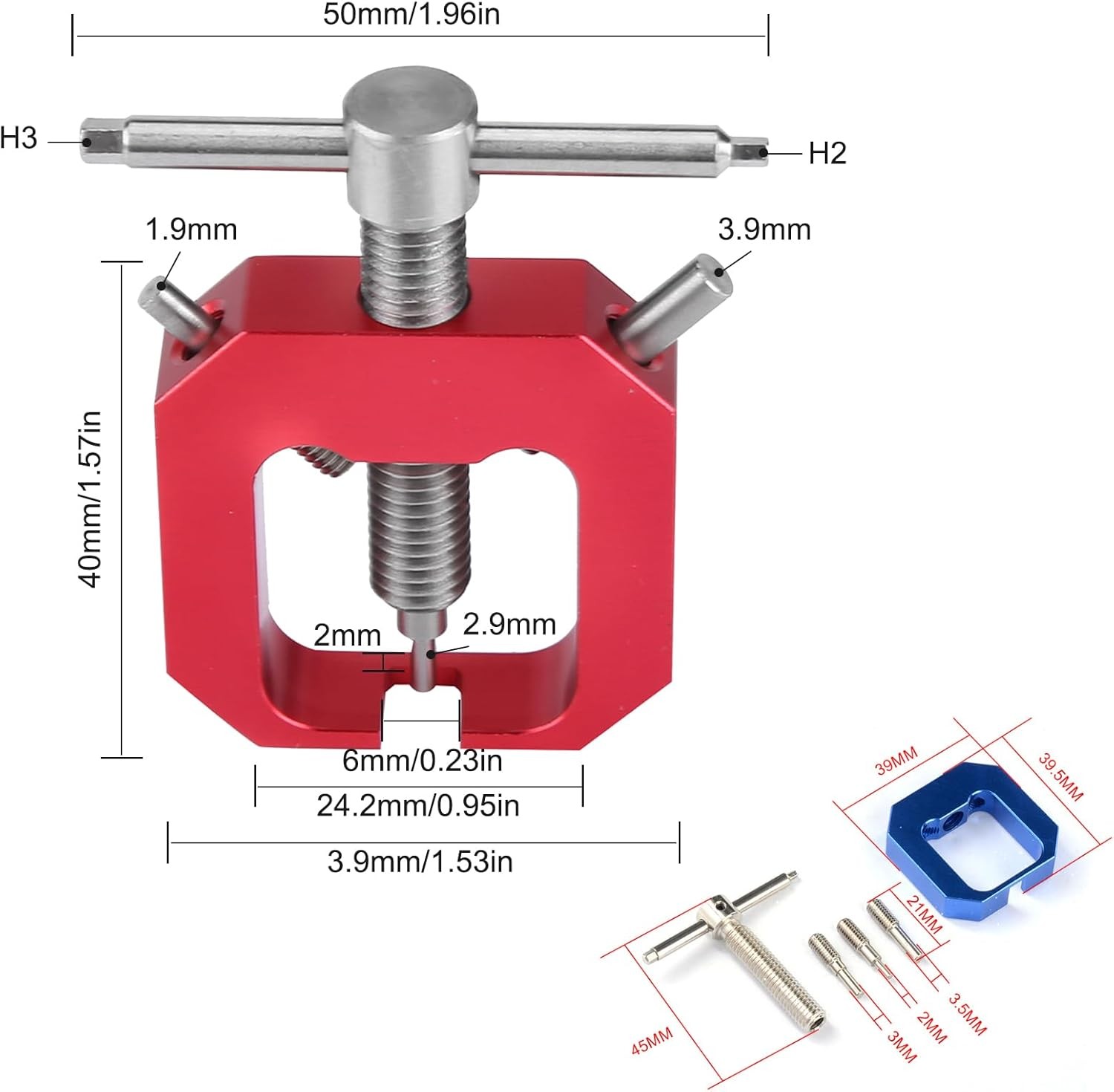 Mini Gear Pullers, RC Pinion Bearing Puller Stainless Steel Small Gear Puller Pr