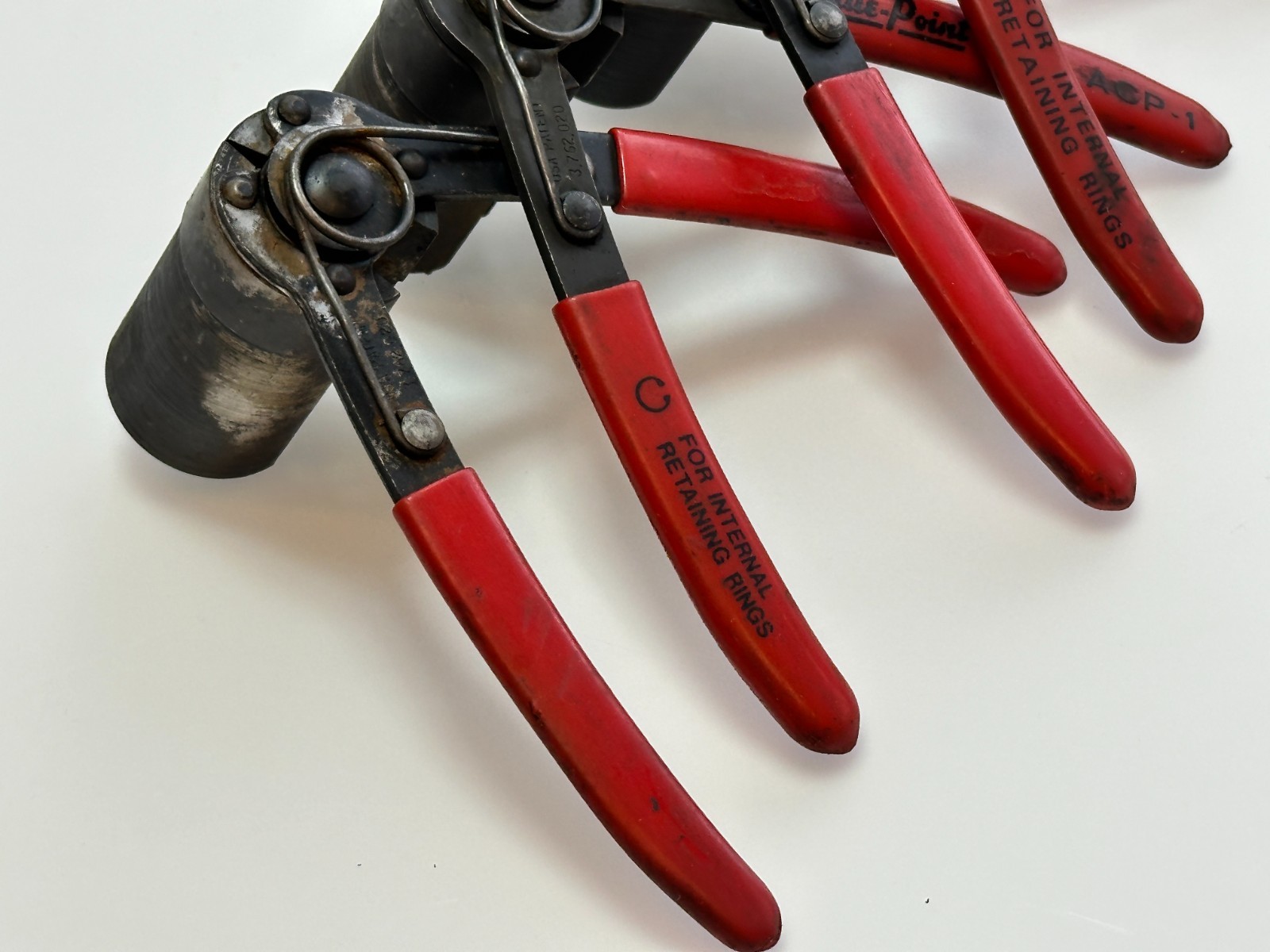 Blue Point Tools / Other 4pc ACP-1 Internal Snap Ring Pliers Set Lot, Red Grip