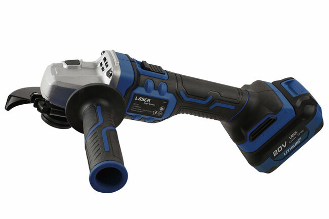 Laser Tools 8010 Cordless Portable Angle Grinder 20V Body Unit Only