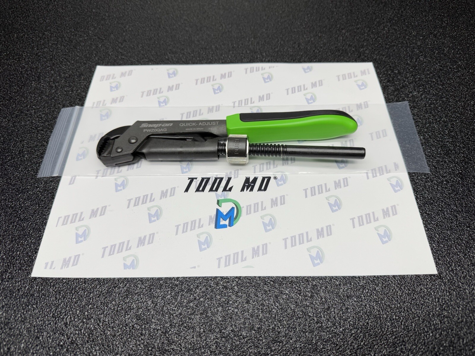 Snap-on Tools NEW GREEN 8-5/8″ Soft Grip Quick Adjust Pliers Wrench PWZ0QAG