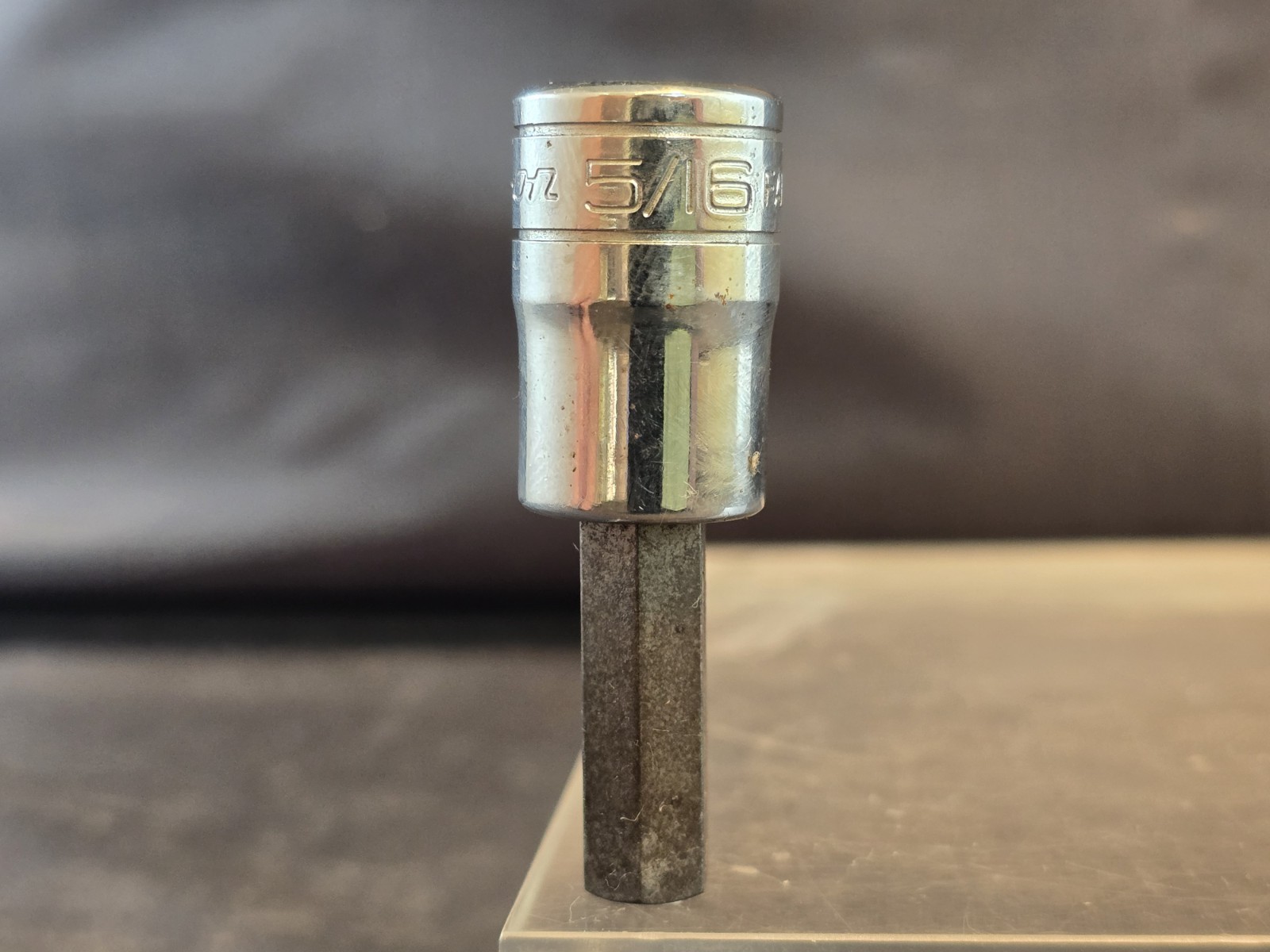 Snap-On Tools USA 3/8″ Drive 5/16″ SAE Hex Bit Chrome Socket Driver FA10E