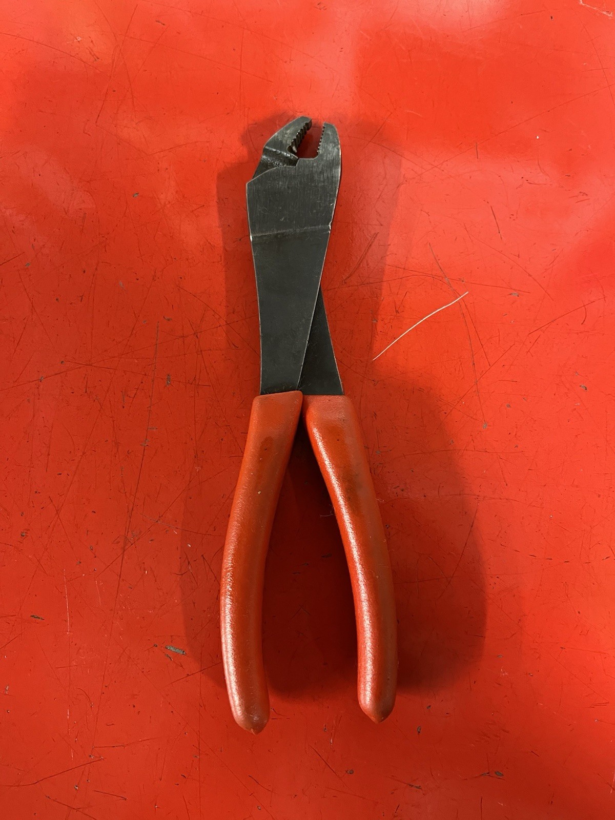 Snap-on 208BCP 8” Talon Grip Slip Joint Pliers Red Handles USA Made