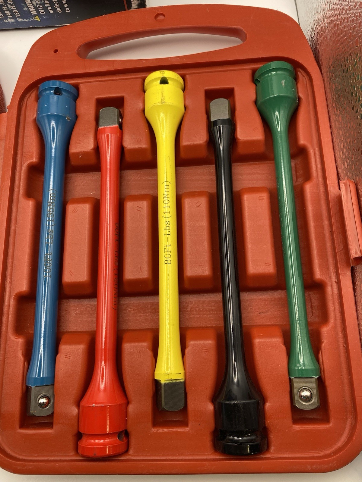 NEW ATD 4380 – 10 Pc. 1/2in. Dr. Wheel Torque Extension Set