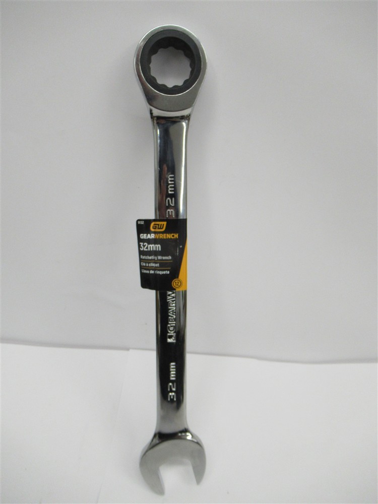 Gearwrench 9132 , 32mm Ratcheting Combination Wrench , 72 Tooth , 12 Point
