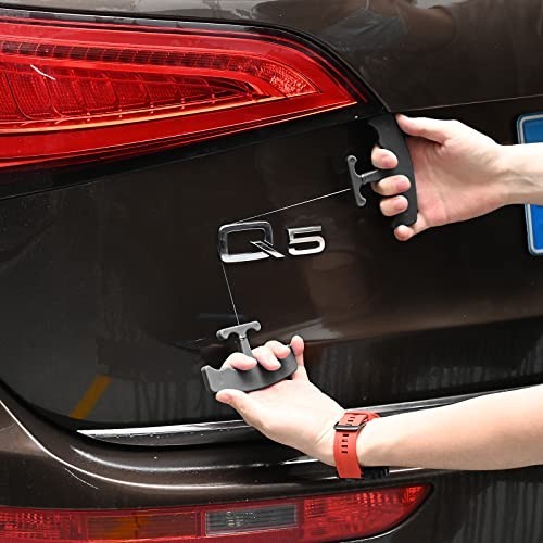 Car Emblem Removal Tool Kit – 5PCS Badge Remover with 60CM PE Cord for Logos & N